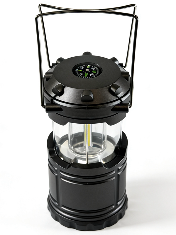 Portable Extension with Compass Lantern Light